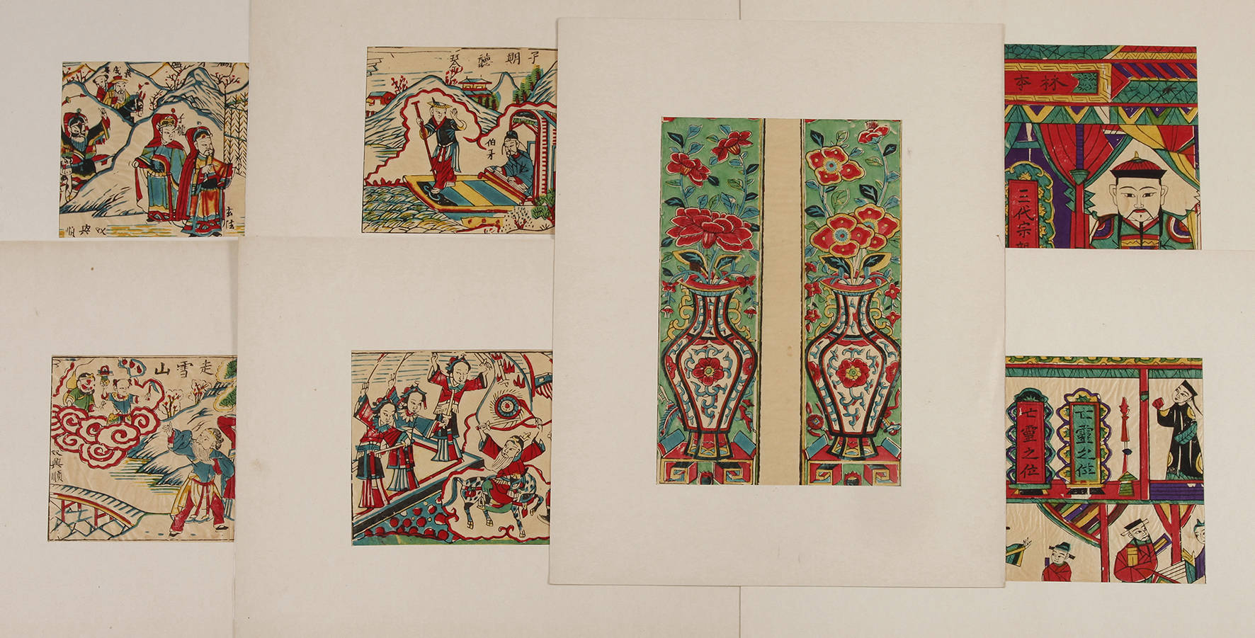 Konvolut asiatische Farbholzschnitte