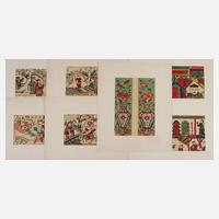 Konvolut asiatische Farbholzschnitte111