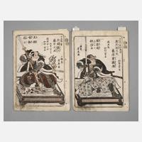 Paar Farbholzschnitte111