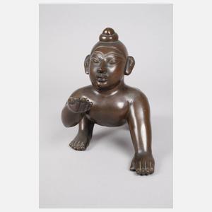 Bronzeplastik Bala Krishna