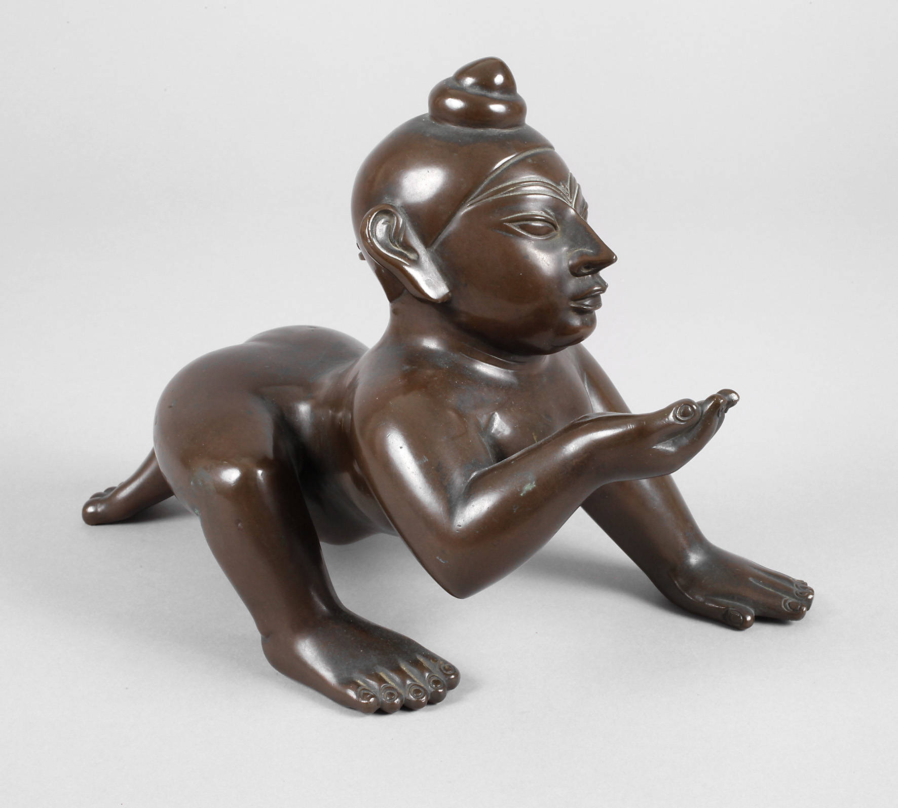 Bronzeplastik Bala Krishna