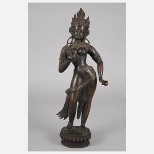 Bronzeplastik Yogini