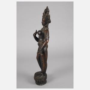 Bronzeplastik Yogini