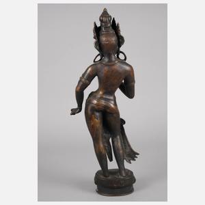 Bronzeplastik Yogini