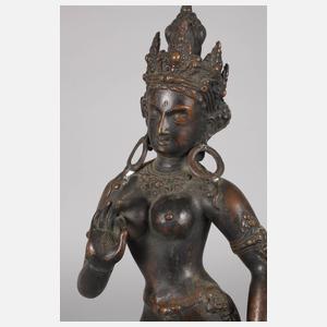 Bronzeplastik Yogini