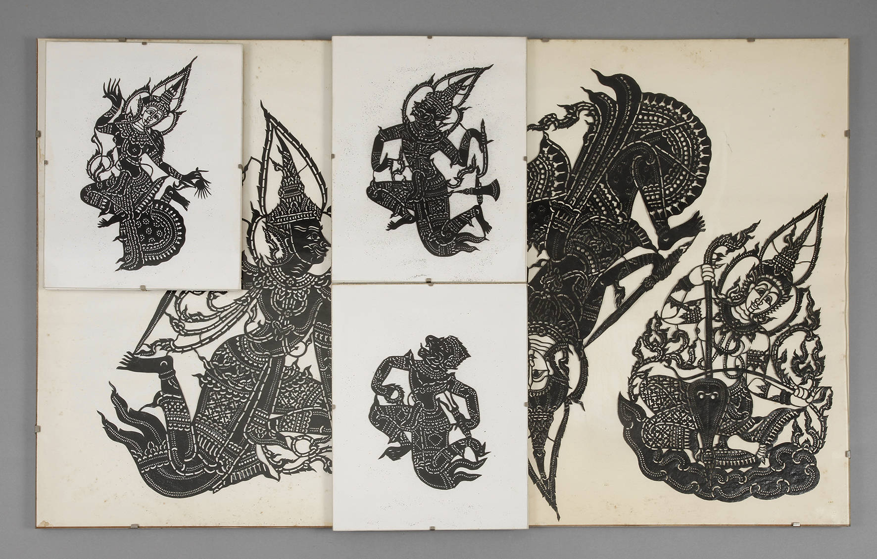 Sechs Nang Talung-Figuren