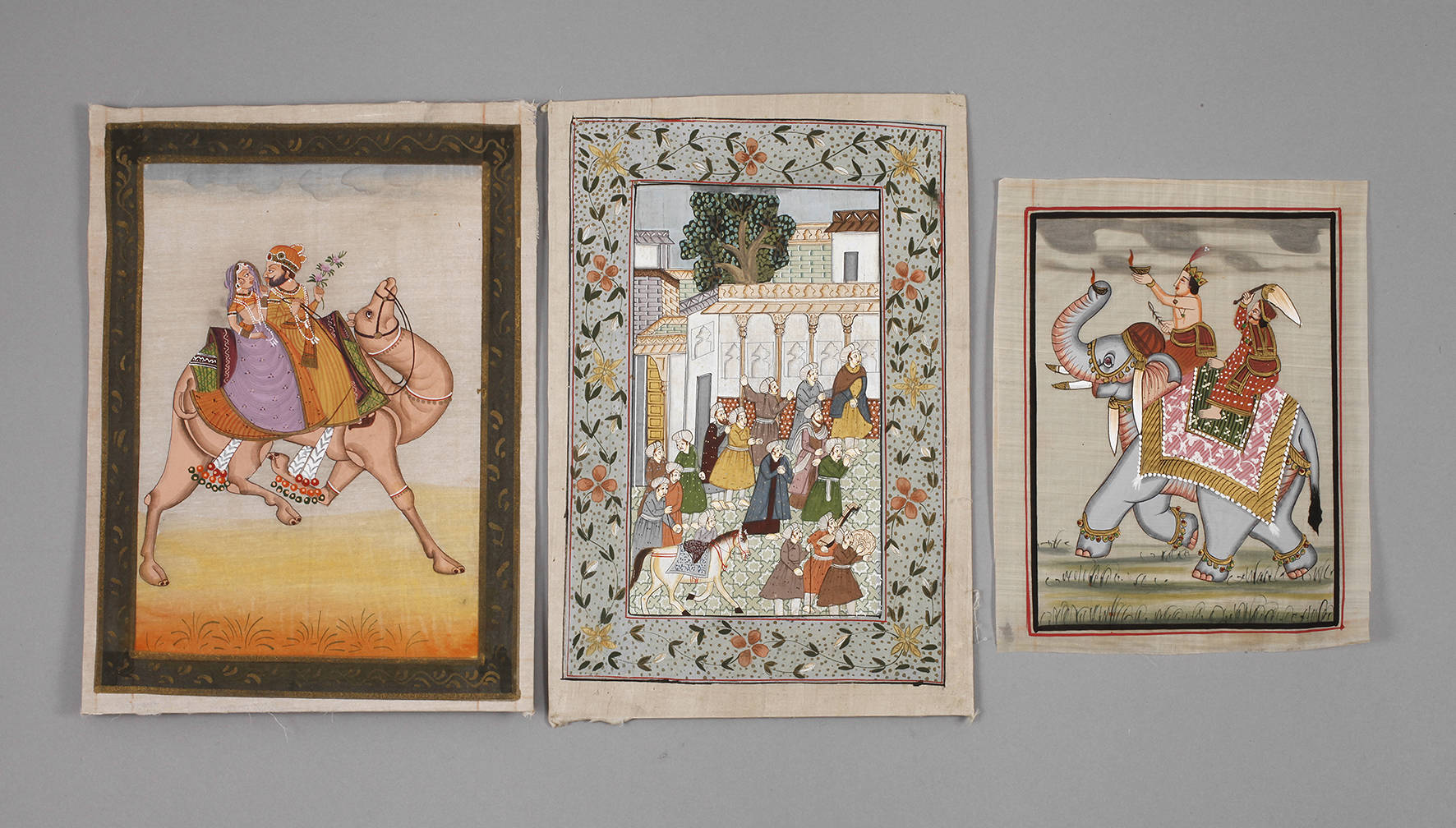 Drei Miniaturmalereien