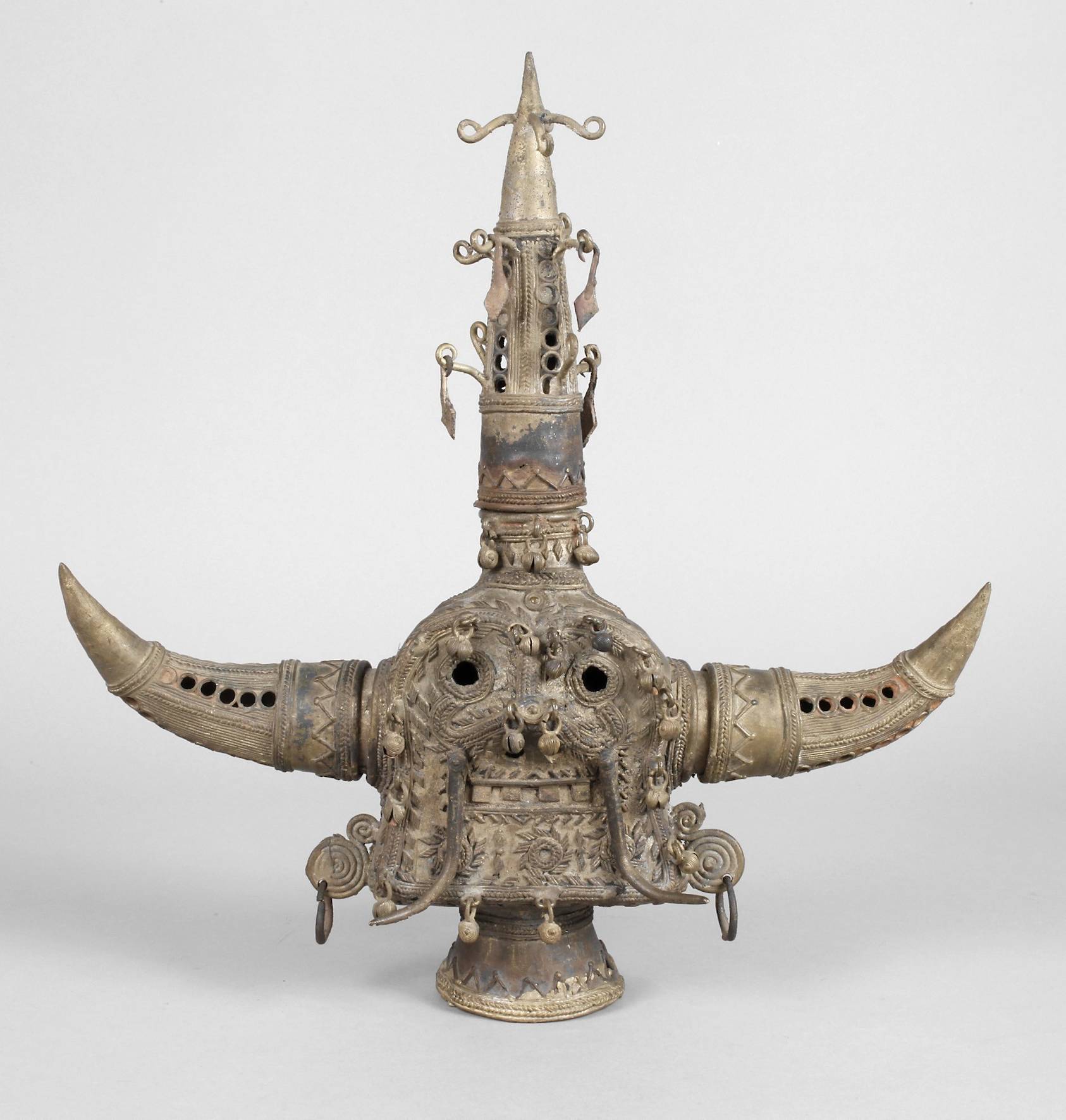 Figürlicher Aufsatz eines Zeremonialstabes