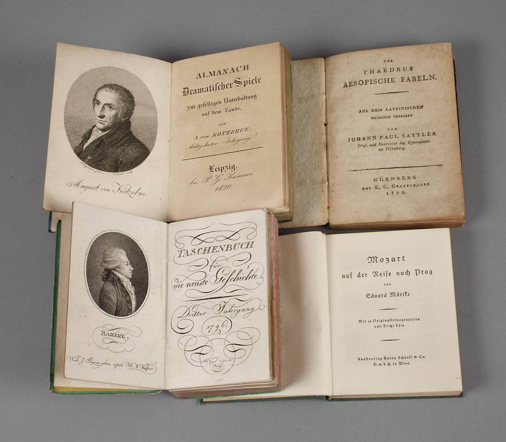 Konvolut Bücher Duodez