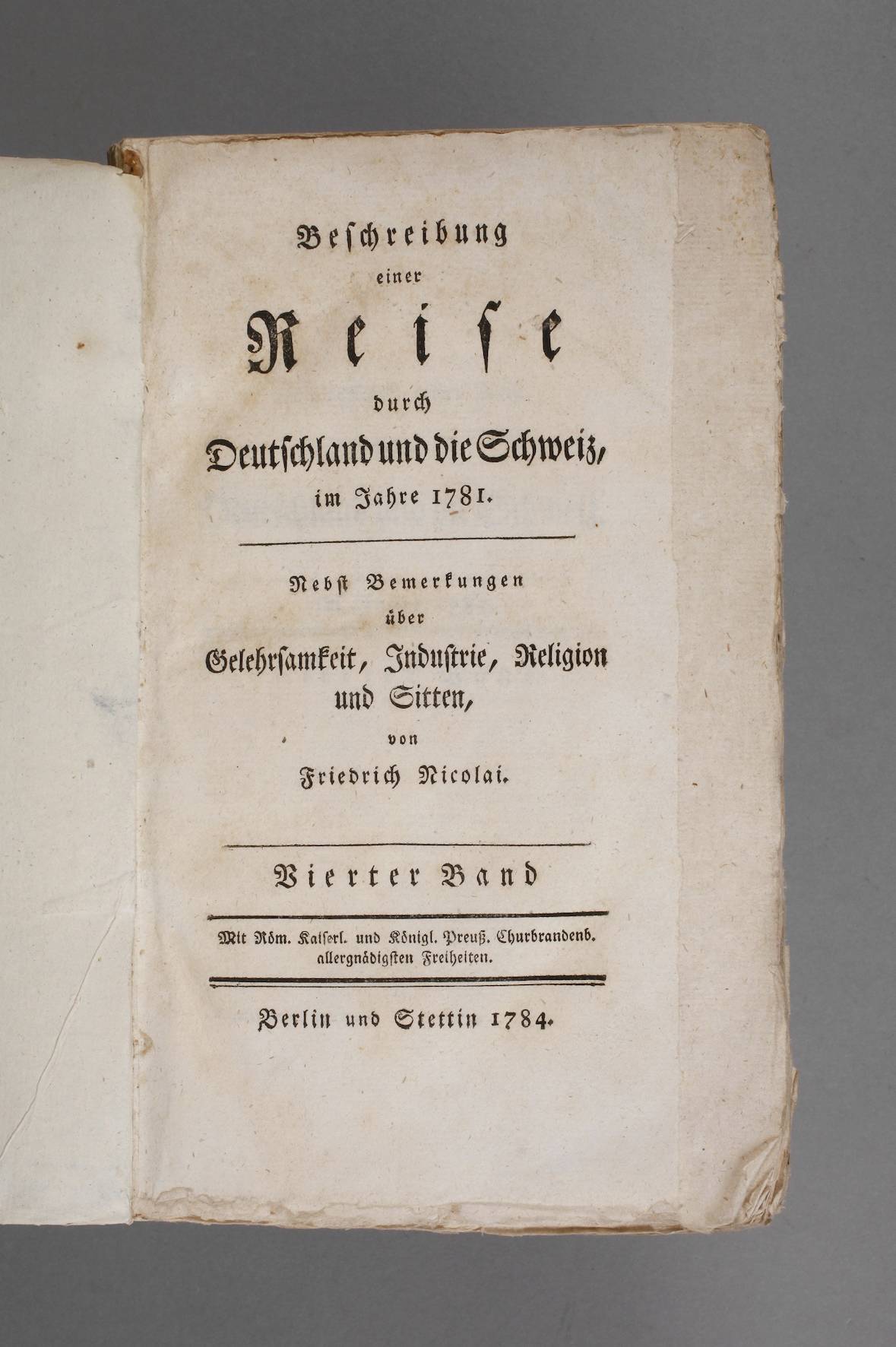 Beschreibung einer Reise durch Deutschland