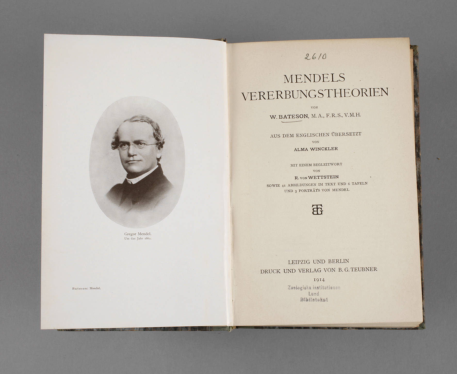 William Bateson Mendels auctions & price archive