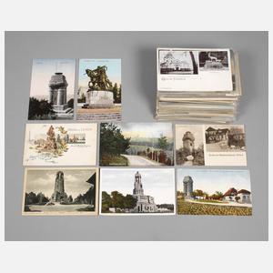 Konvolut Ansichtskarten Bismarck-Denkmäler
