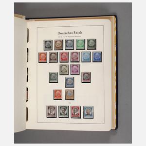 Briefmarkensammlung DR 1930 bis 1940