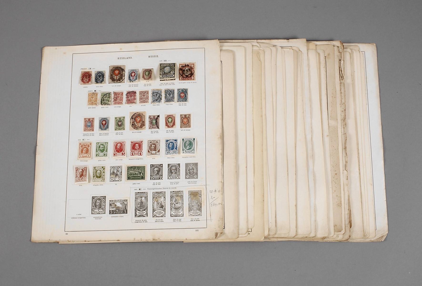 Briefmarken Russland 1870-1930