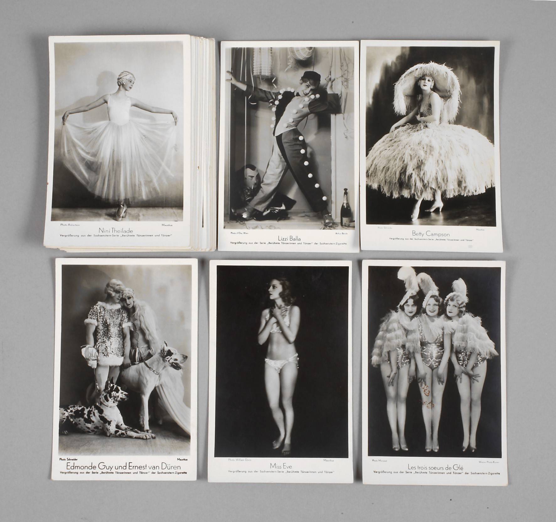 Konvolut Postkarten Tänzerinnen