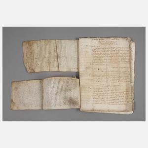 Konvolut Dokumente Frühe Neuzeit