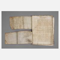 Konvolut Dokumente Frühe Neuzeit111