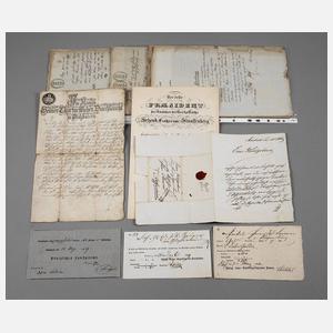 Konvolut historische Dokumente