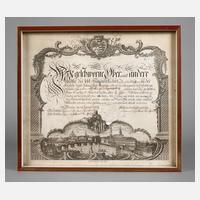 Urkunde Seifensiedergeselle Dresden 1798111