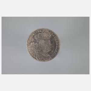 Zwei 18 Gröscher Sachsen/Polen