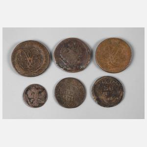 Konvolut Kopeken Russland