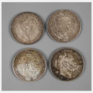 Konvolut 5 Mark Preußen