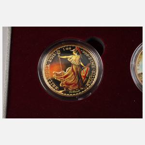 Drei Farbmünzen Rembrandt