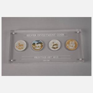 Silbermünzkollektion The African Springbok