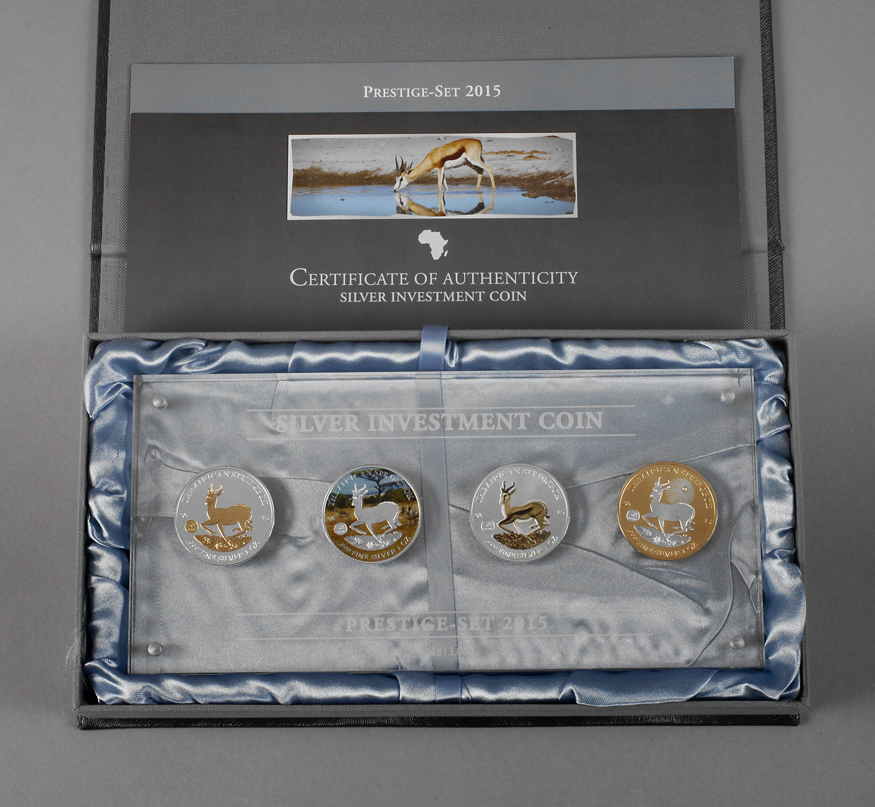Silbermünzkollektion The African Springbok