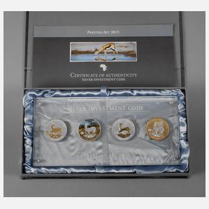 Silbermünzkollektion The African Springbok