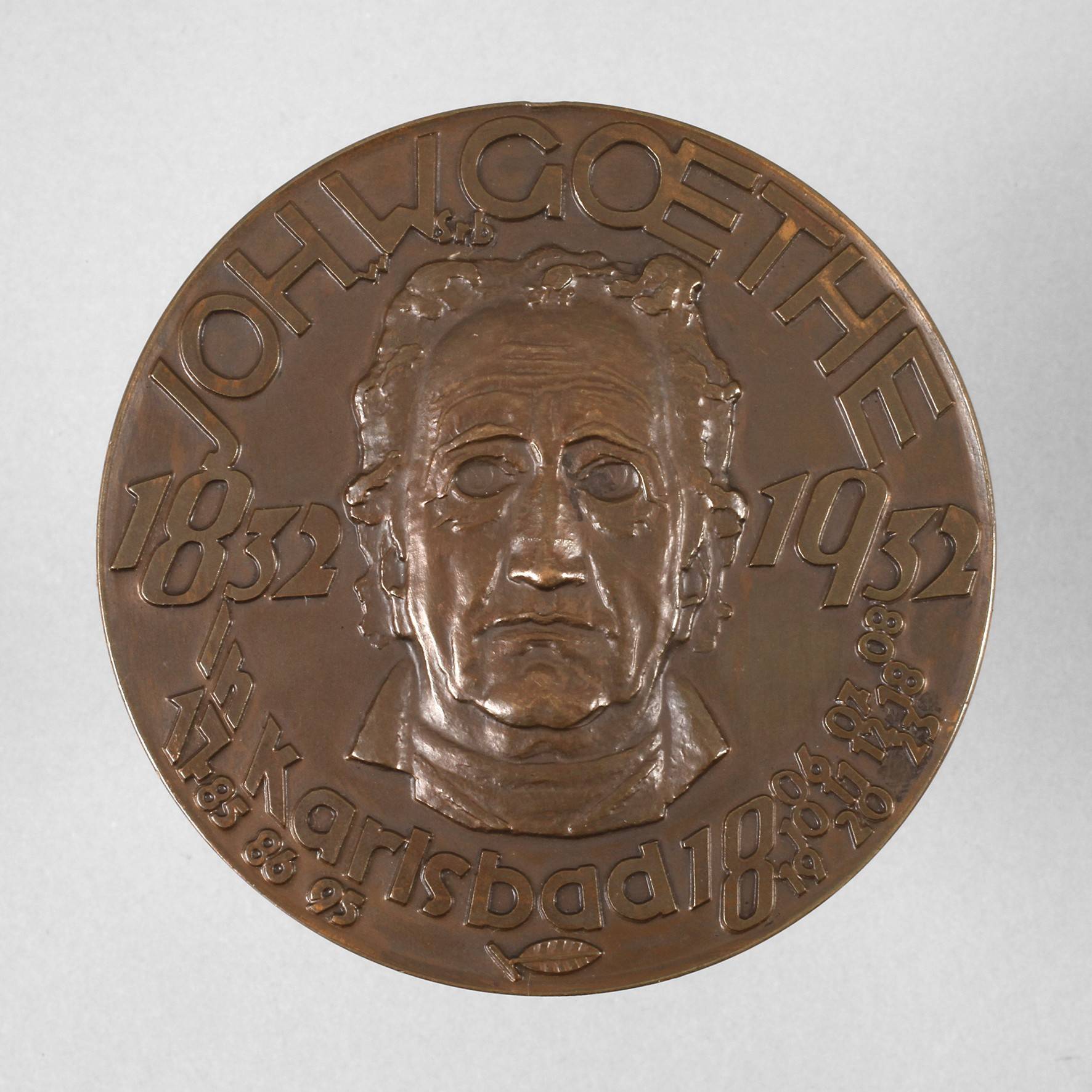 Medaille Karlsbad auf Goethe
