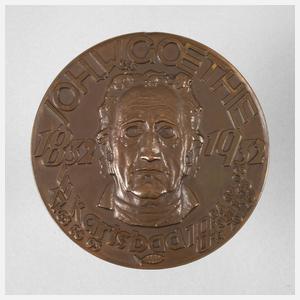 Medaille Karlsbad auf Goethe