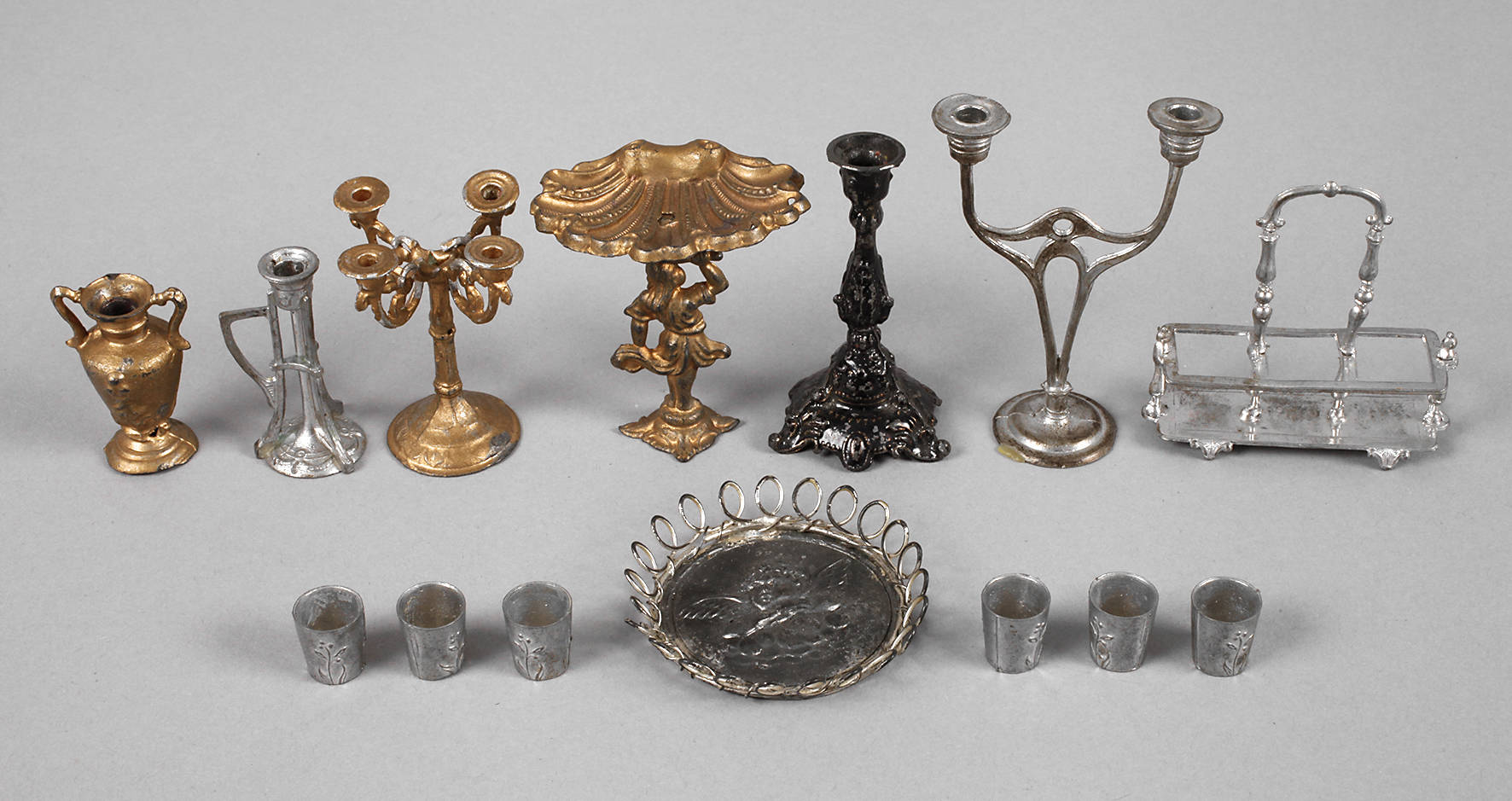 Konvolut Puppenstubenzinn