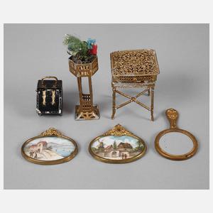 Konvolut Puppenstubenzinn