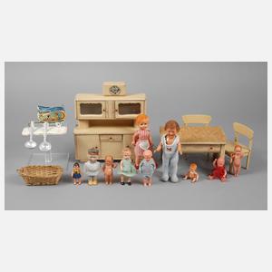 Konvolut Puppenstubenzubehör