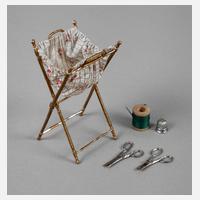 Seltener Nähkorb Zinn111