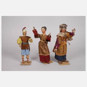 Sechs Krippenfiguren