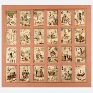 Satz Buchstabenkarten