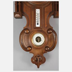 Wanduhr mit Wetterstation