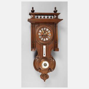 Wanduhr mit Wetterstation