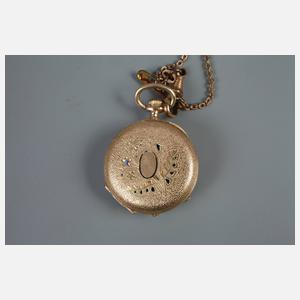 Damentaschenuhr Gold