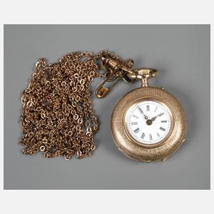 Damentaschenuhr Gold