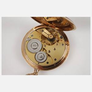 Feine Emailtaschenuhr Gold