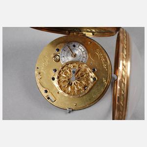 Feine goldene Spindeluhr Chevalier á Paris