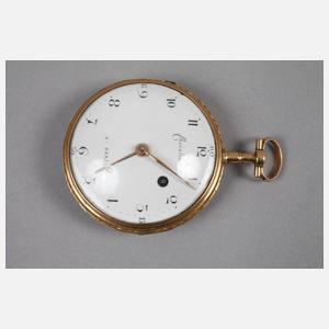 Feine goldene Spindeluhr Chevalier á Paris