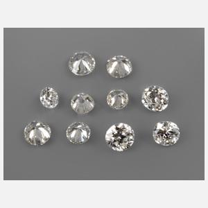 Konvolut Brillanten, ca. 1,56 ct