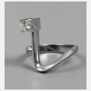 Damenring mit Brillant