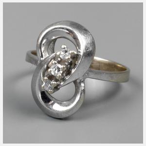Damenring mit Diamanten