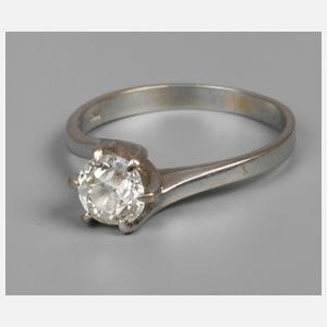 Solitärring mit Diamant von ca. 0,7 ct
