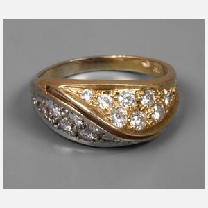 Damenring mit Brillantbesatz